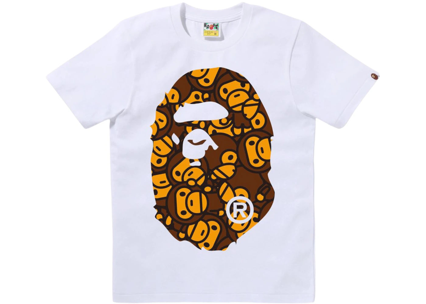 BAPE Women's All Baby Milo Big Ape Head Tee White