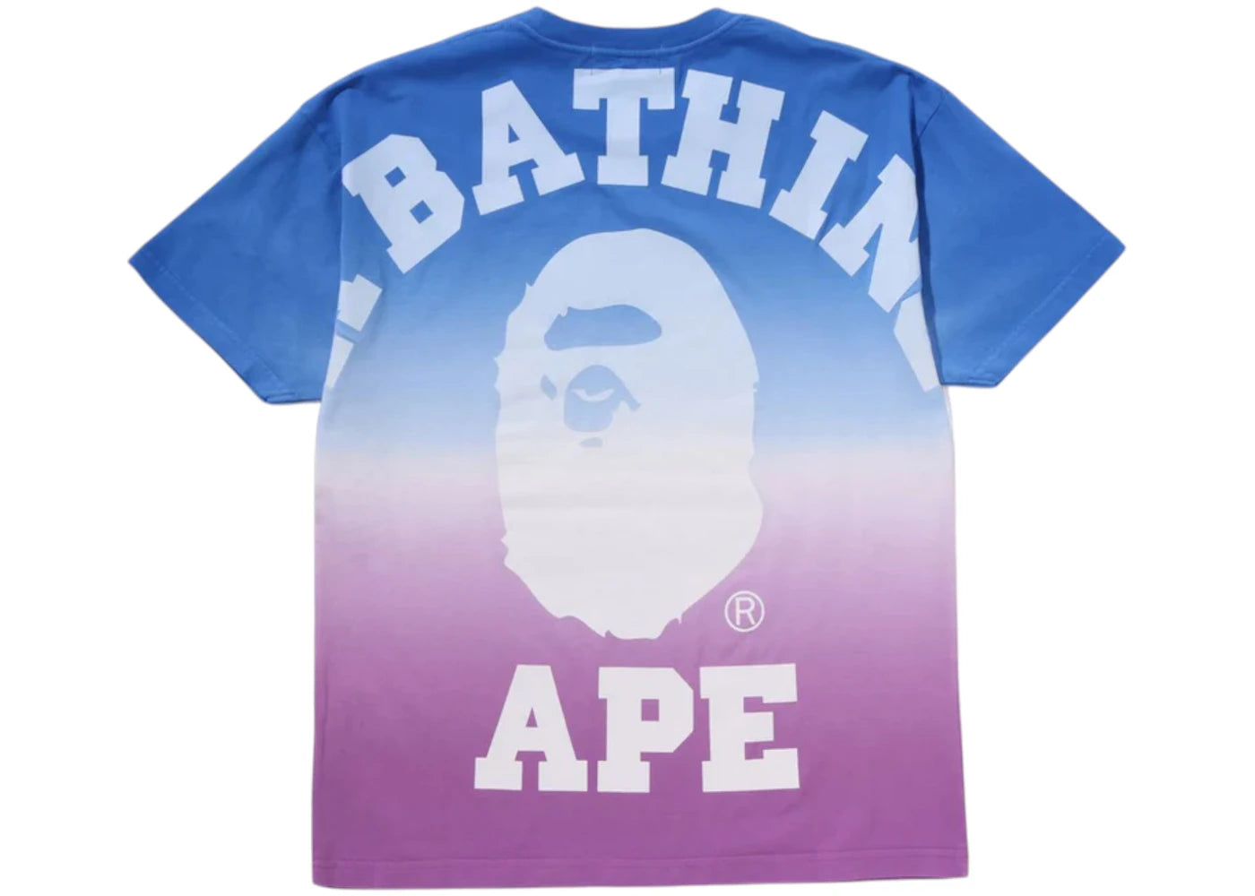BAPE Women's Gradation Big College Oversized Tee Blue