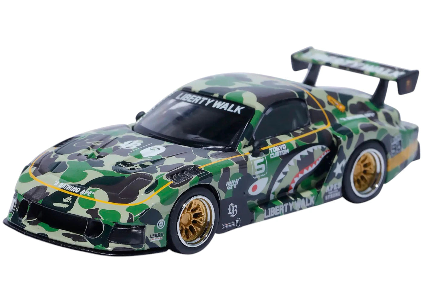 BAPE XLBWK Mini GT ABC Camo FD RX7 1/64 Green