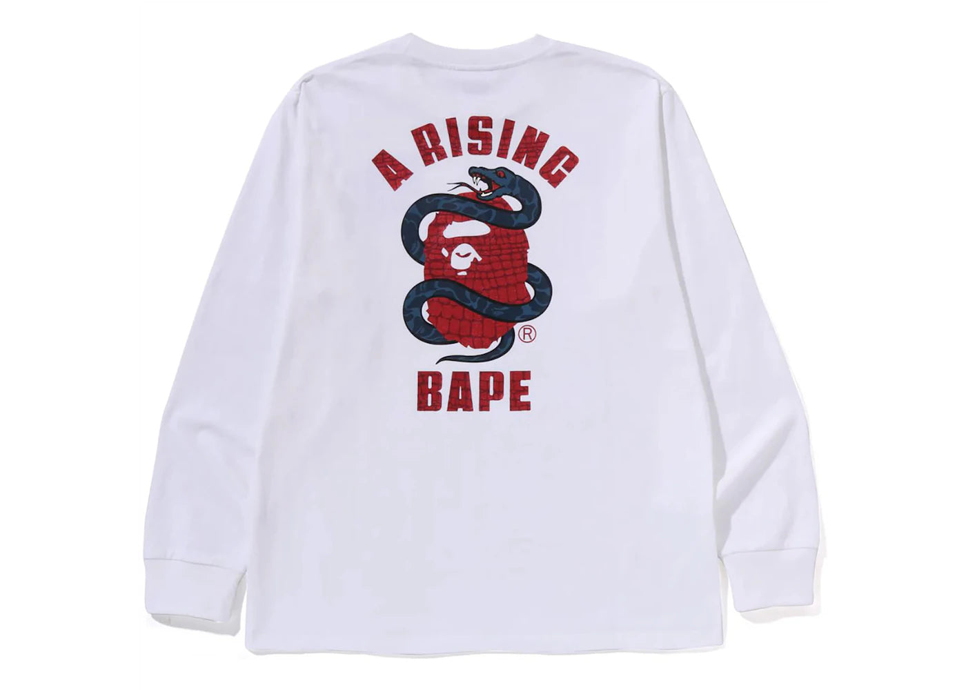 BAPE Year Of Snake L/S Tee White