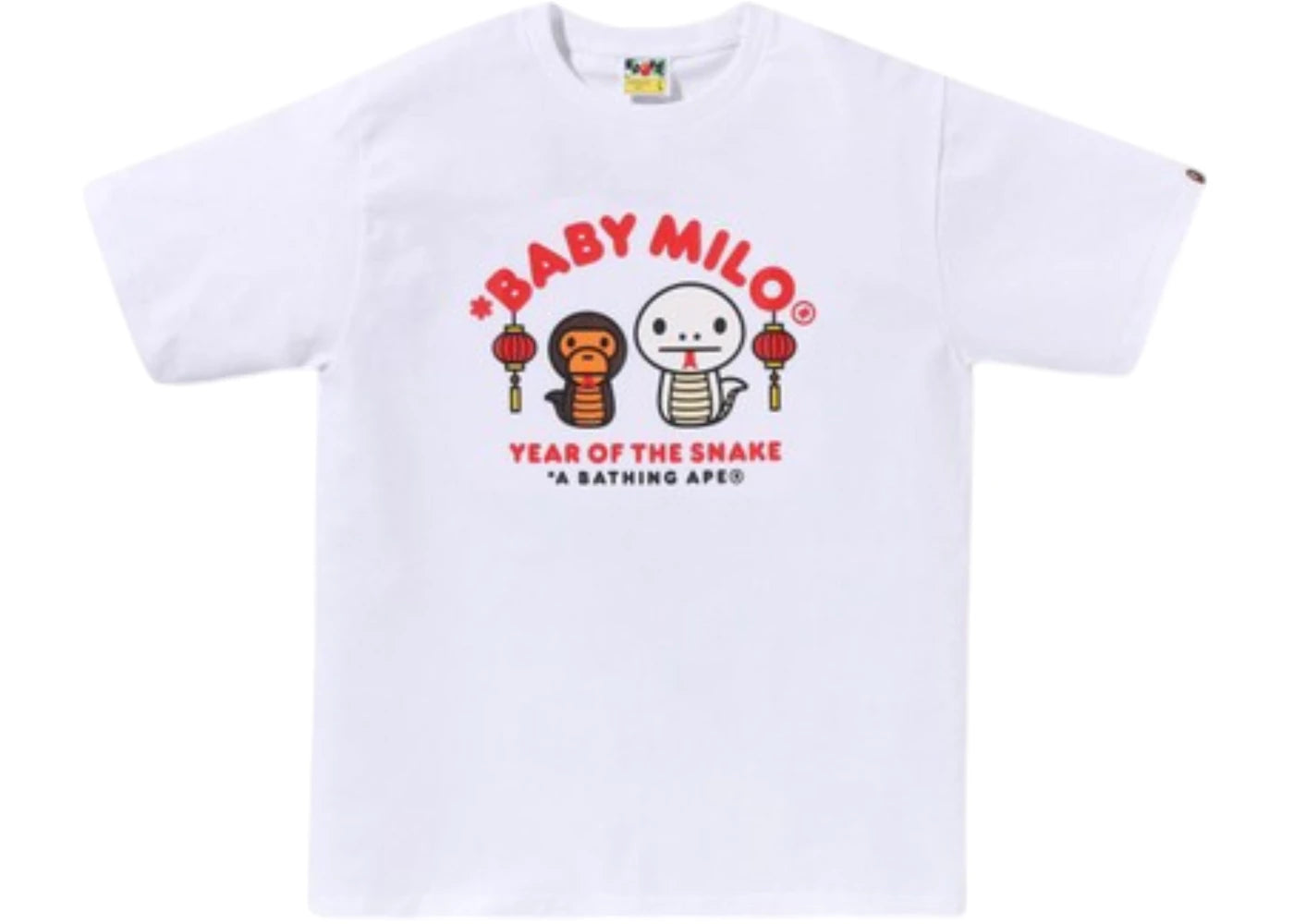 BAPE Year Of The Snake Baby Milo Tee White