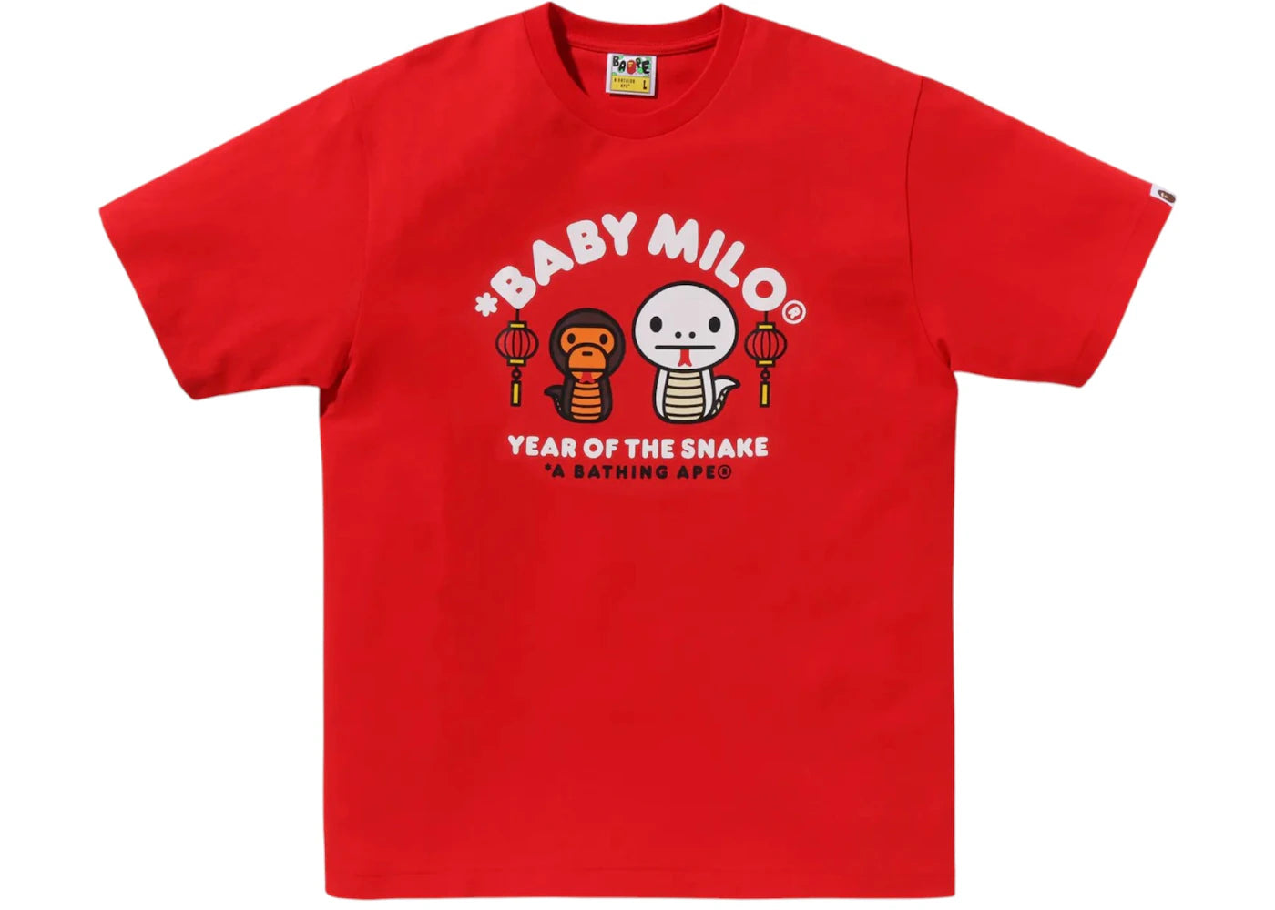 BAPE Year Of The Snake Baby Milo Tee Red