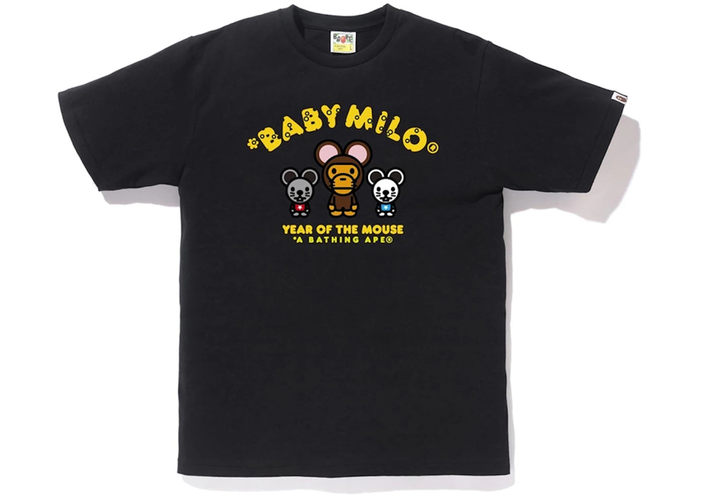 BAPE Year of The Mouse Baby Milo Tee Black