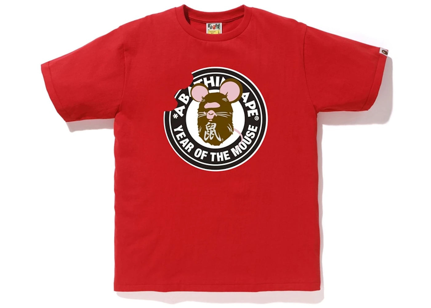 BAPE Year of The Mouse Tee Red