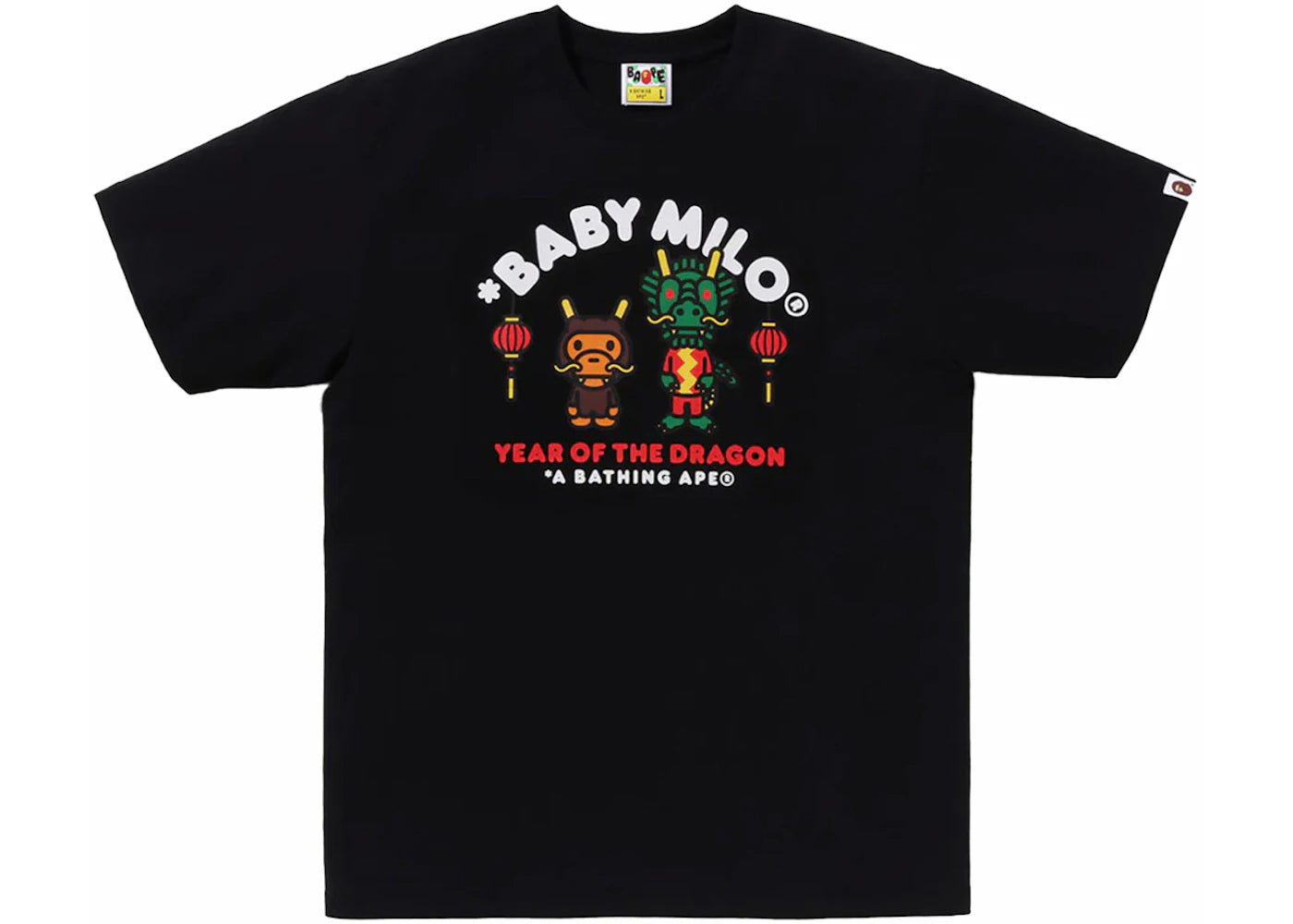 BAPE Year of the Dragon Baby Milo Tee Black