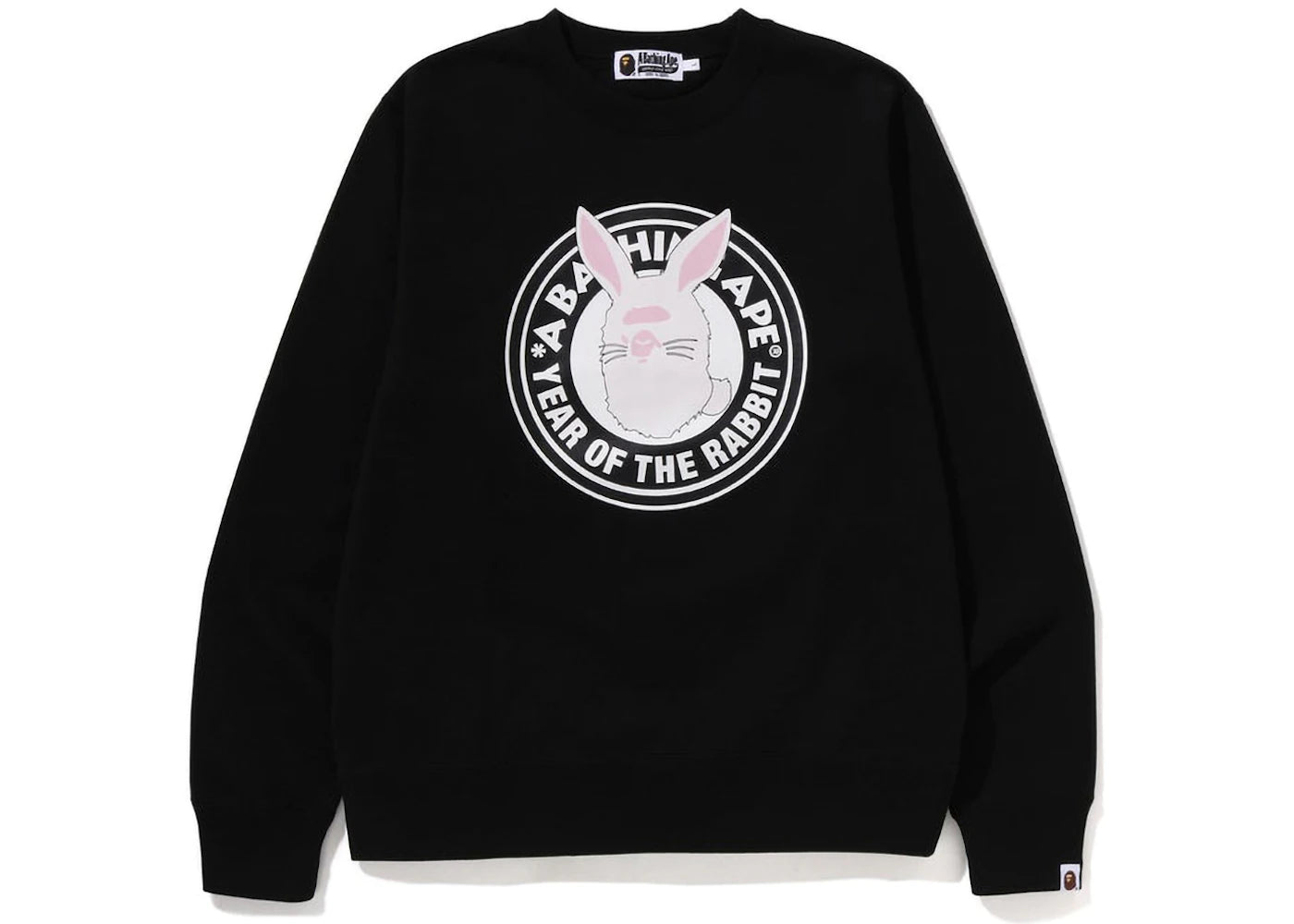 BAPE Year of the Rabbit Ape Head Crewneck Black
