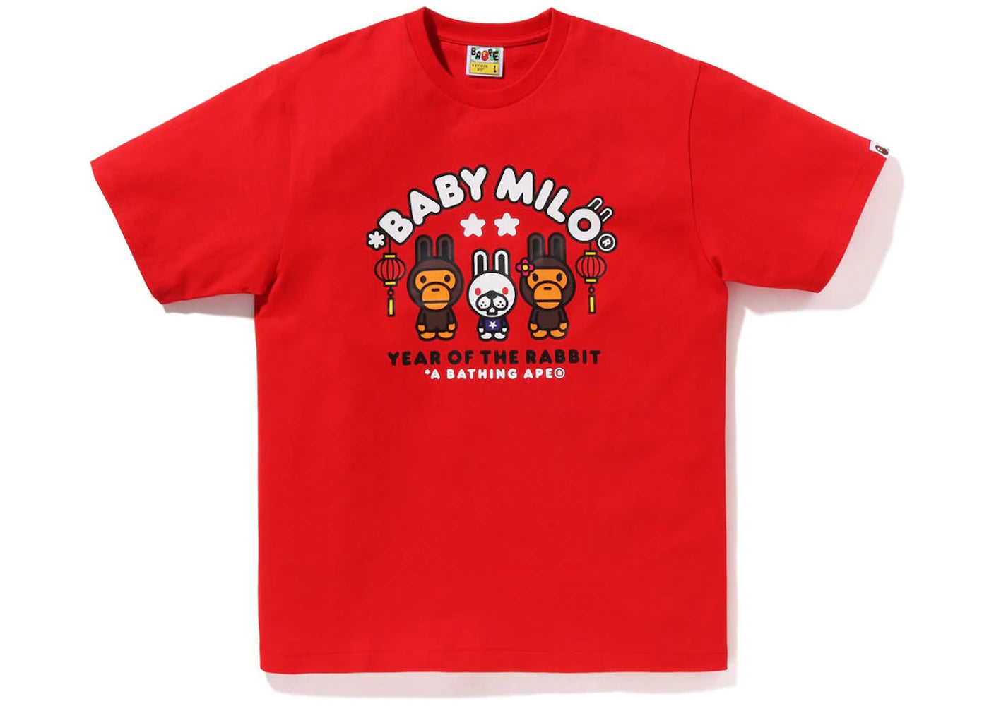BAPE Year of the Rabbit Baby Milo Tee (2023) Red