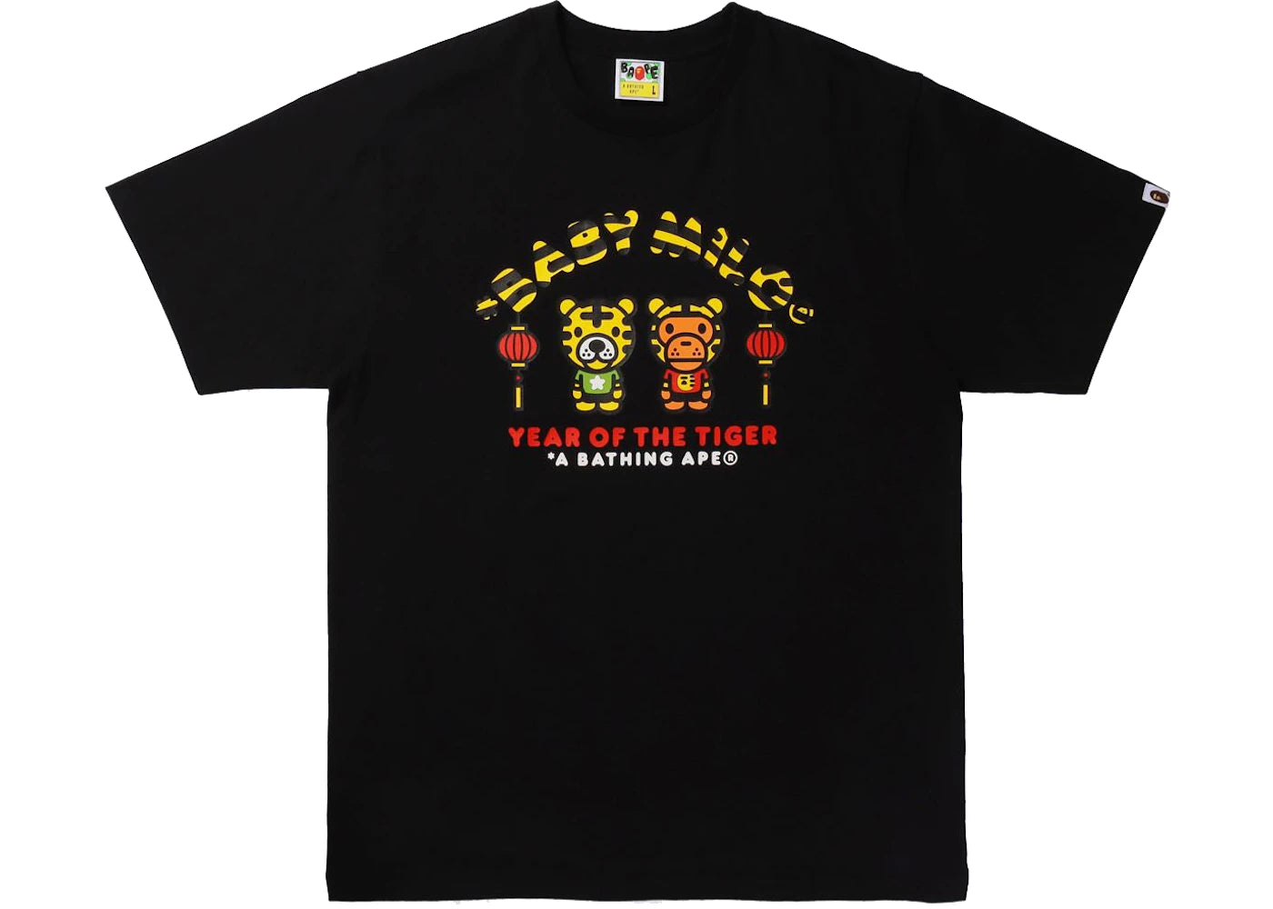 BAPE Year of the Tiger Baby Milo Tee Black