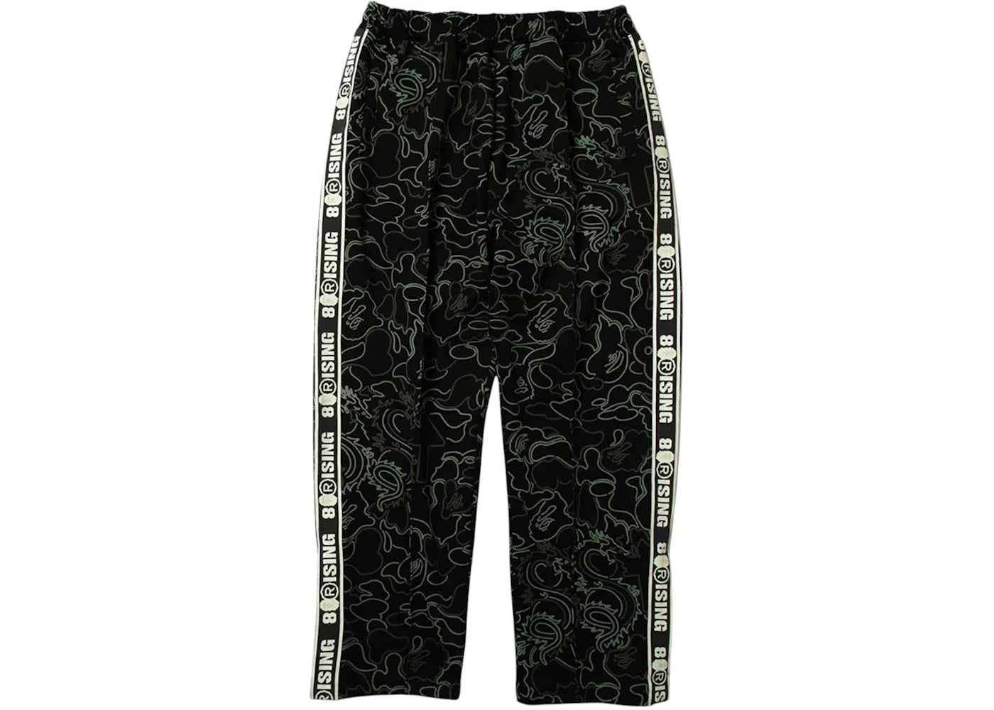 BAPE x 88Rising Glow In The Dark Camo Track Pants Black