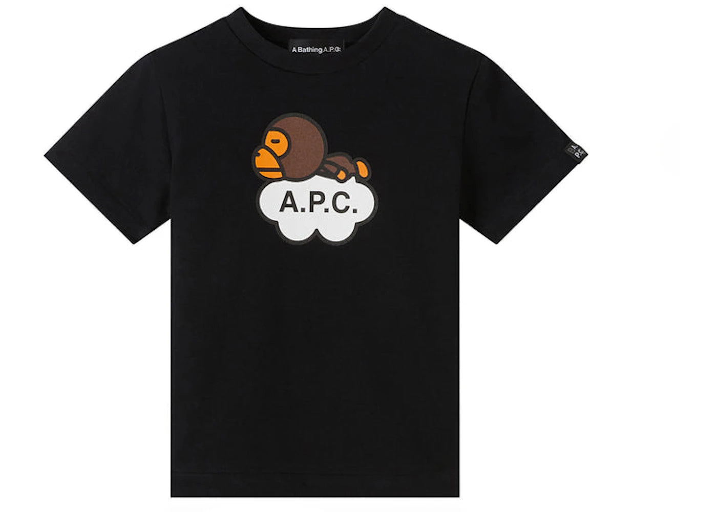 BAPE x A.P.C Kids Milo Cloud T-shirt Black