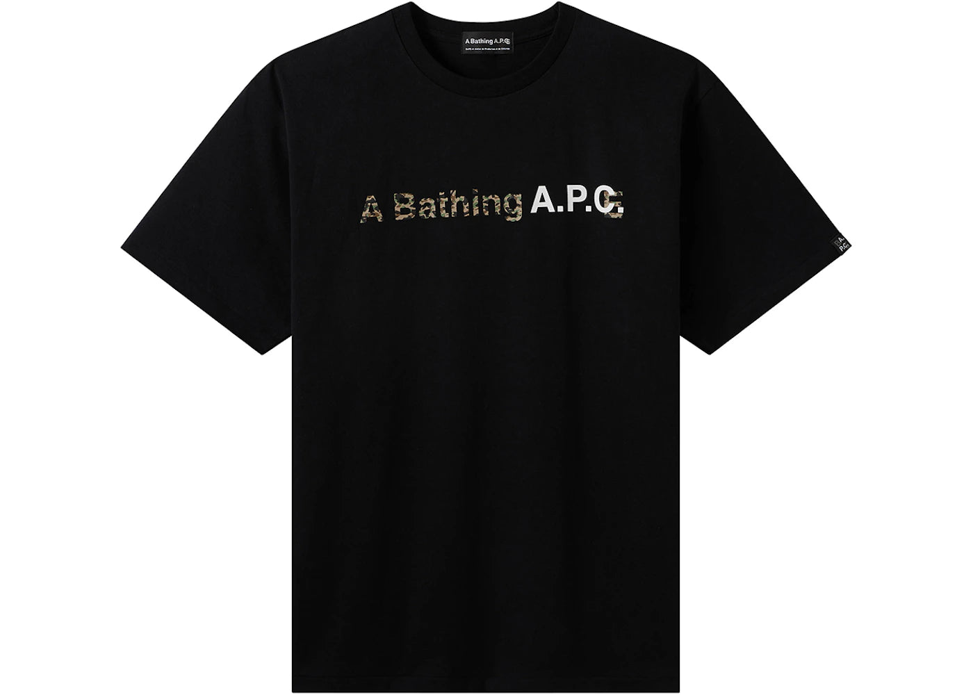 BAPE x A.P.C. Women's A Bathing Ape Wide T-Shirt Black
