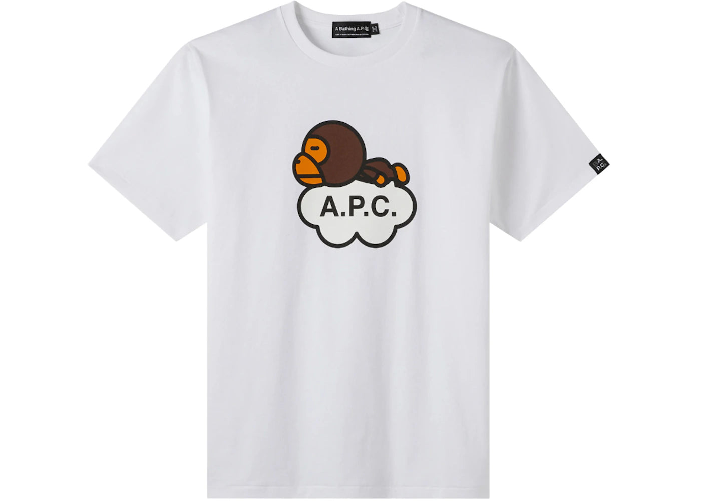 BAPE x A.P.C. Women's Milo Wide T-Shirt White