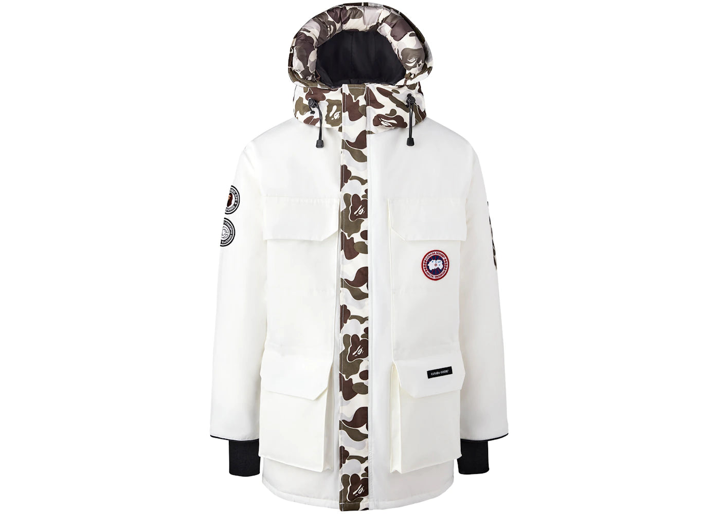 BAPE x Canada Goose x Concepts Expedition Jacket White/Snow Camo