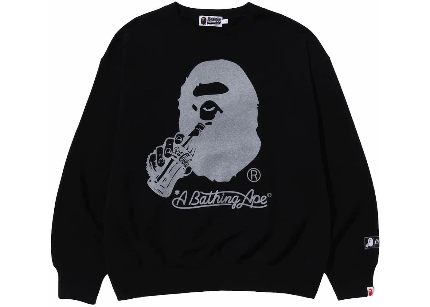 BAPE x Coca-Cola Ape Head Crewneck Black