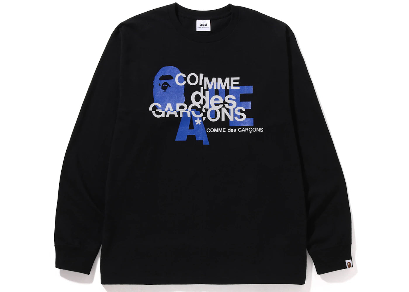 BAPE x Comme des Garcons Osaka L/S T-Shirt Black Blue