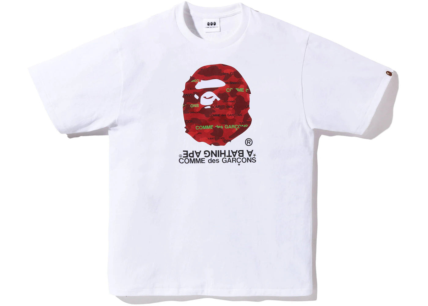 BAPE x Comme des Garcons Osaka T-Shirt White Red