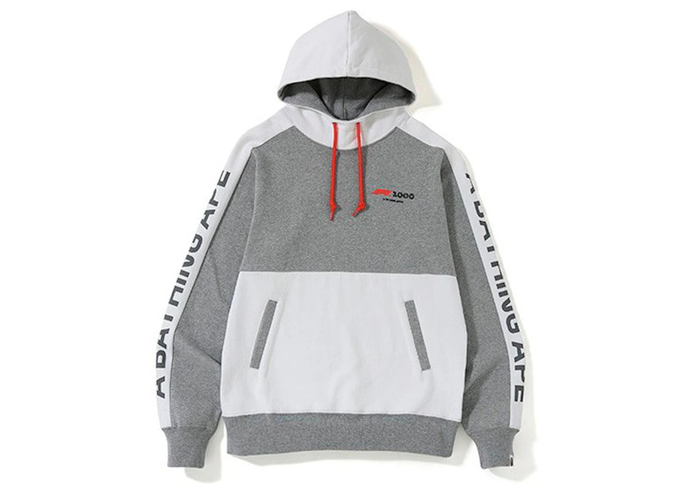 BAPE x F1 1000 Two Tone Pullover Hoodie Black/Grey
