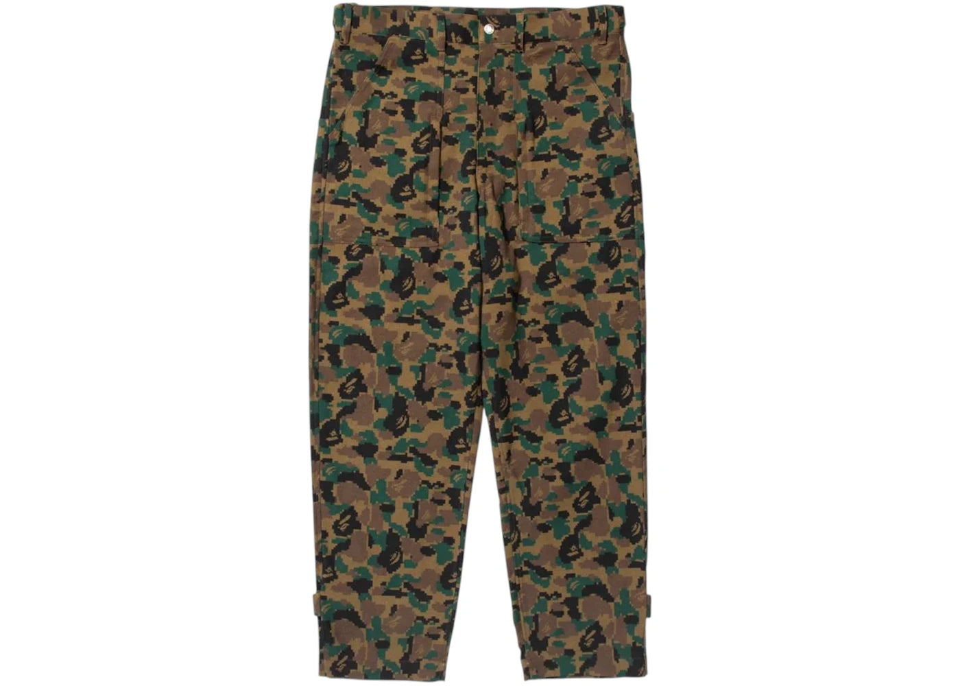 BAPE x Kazuki Kuraishi Pixelate Camo Tactical Pants Green