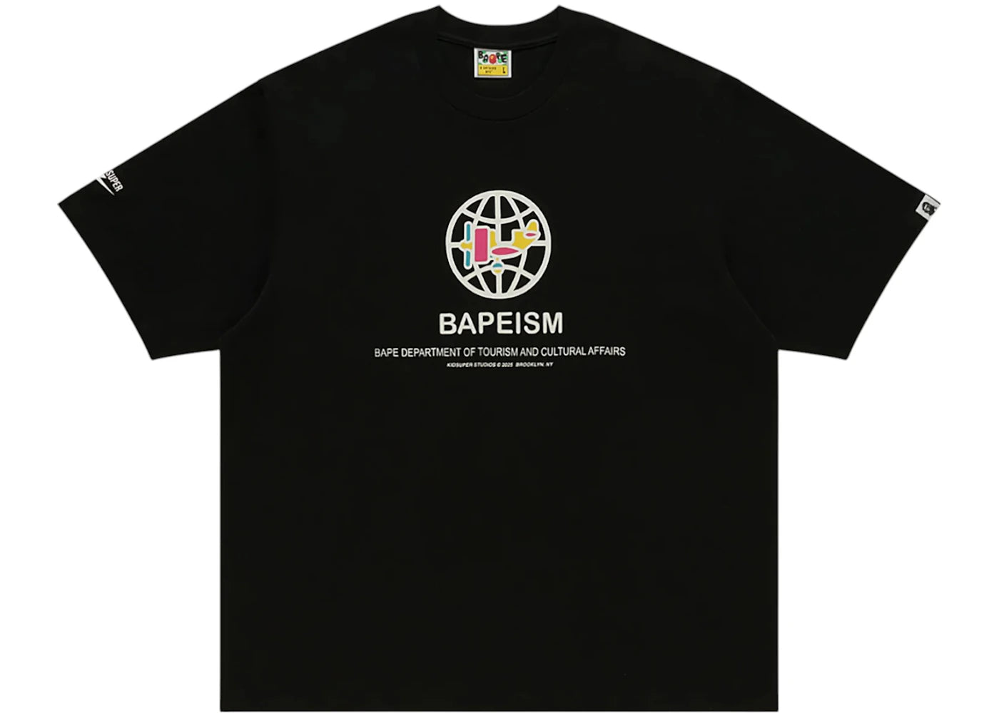 BAPE x KidSuper Bapeism Logo Tee Black