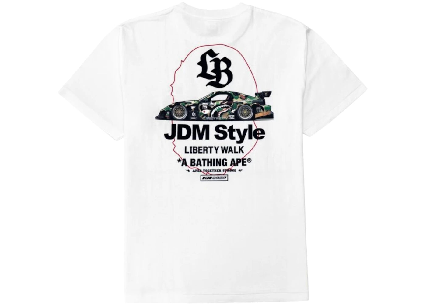 BAPE x LBWK FD ABC Camo Tee White