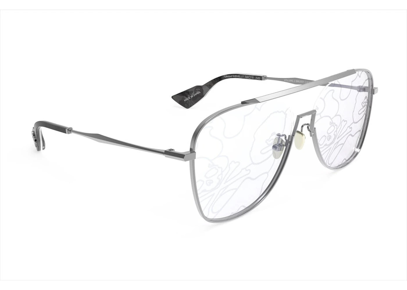 BAPE x MMJ 1 Sunglasses Silver