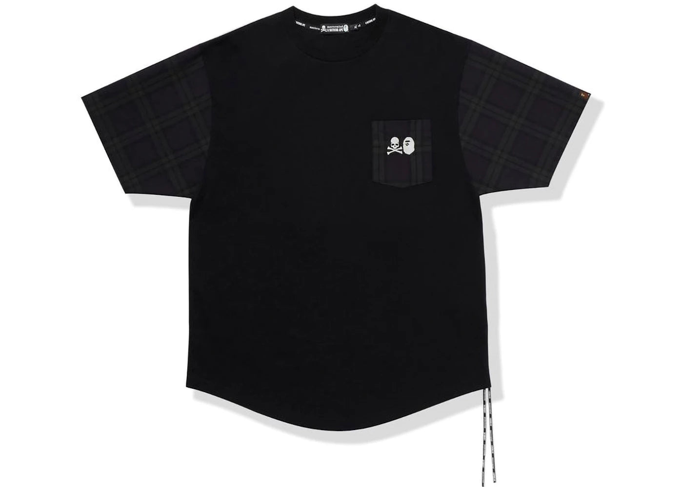 BAPE x Mastermind Check Patch Tee Black