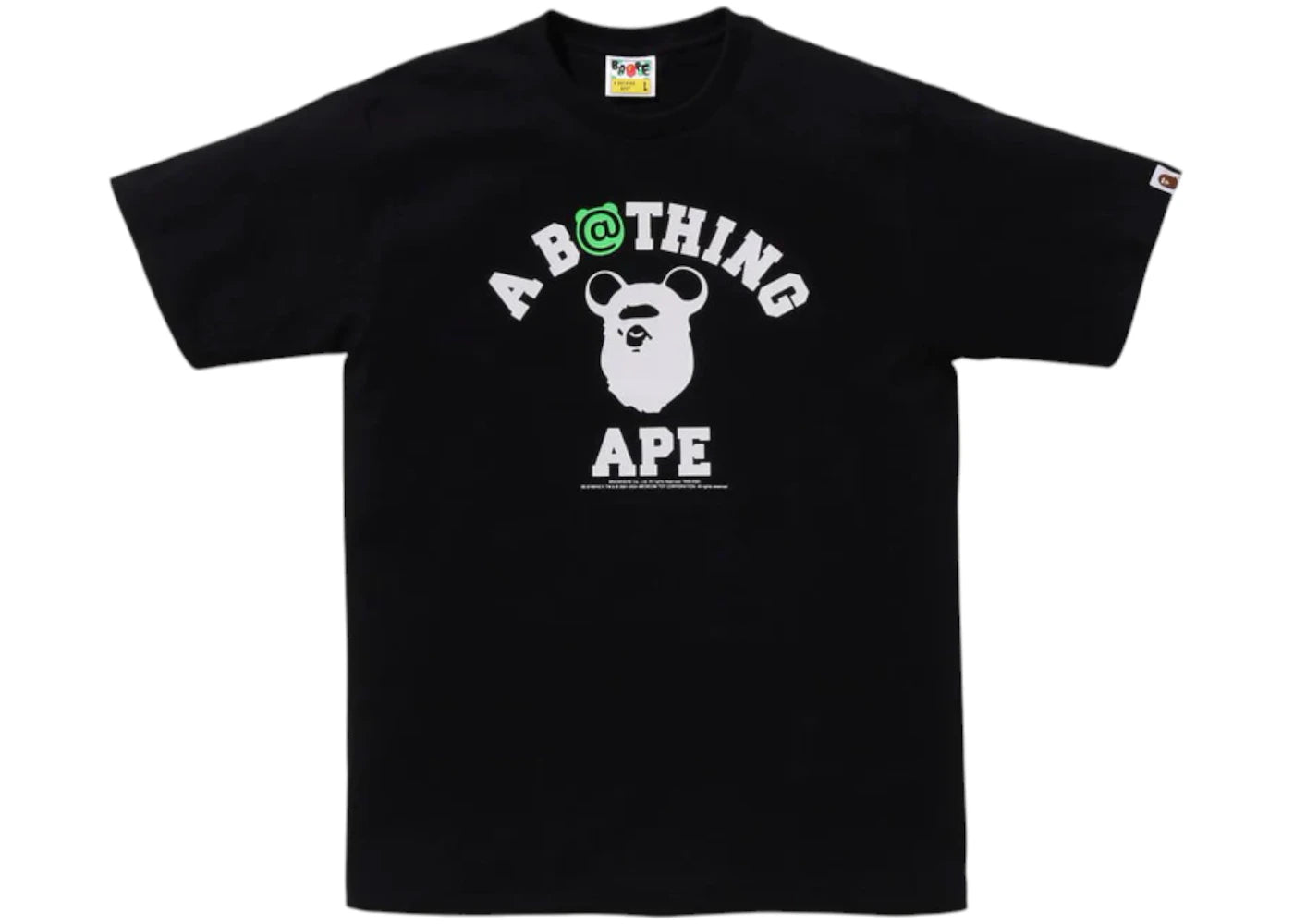 BAPE x Medicom Toy Be@R College Tee Black