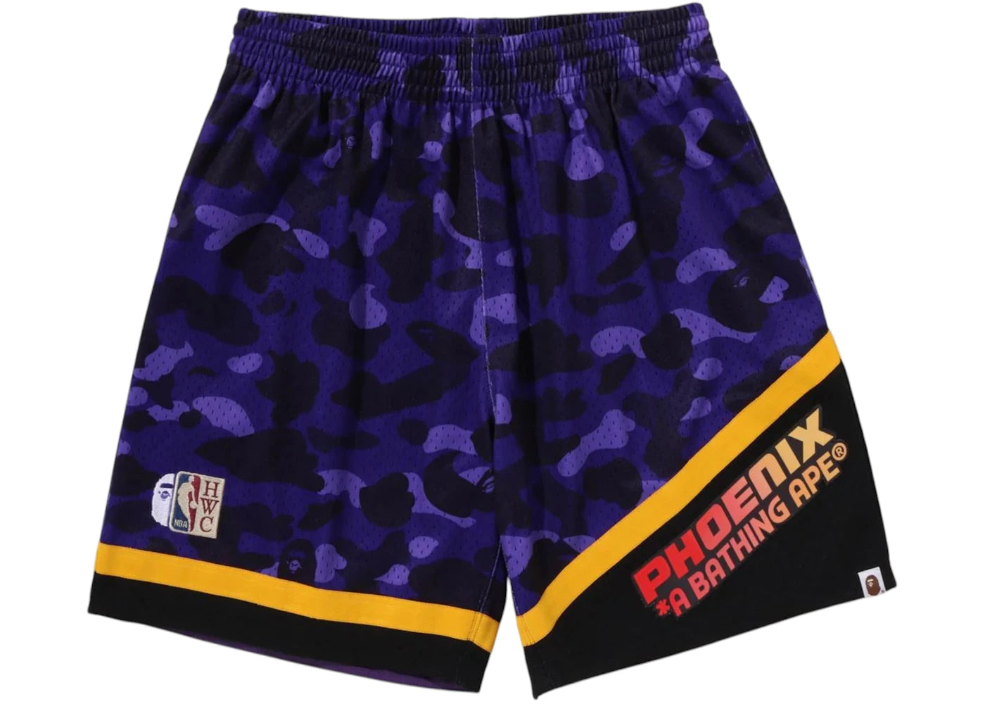 BAPE x Mitchell & Ness NBA Phoenix Suns Swingman Shorts Purple