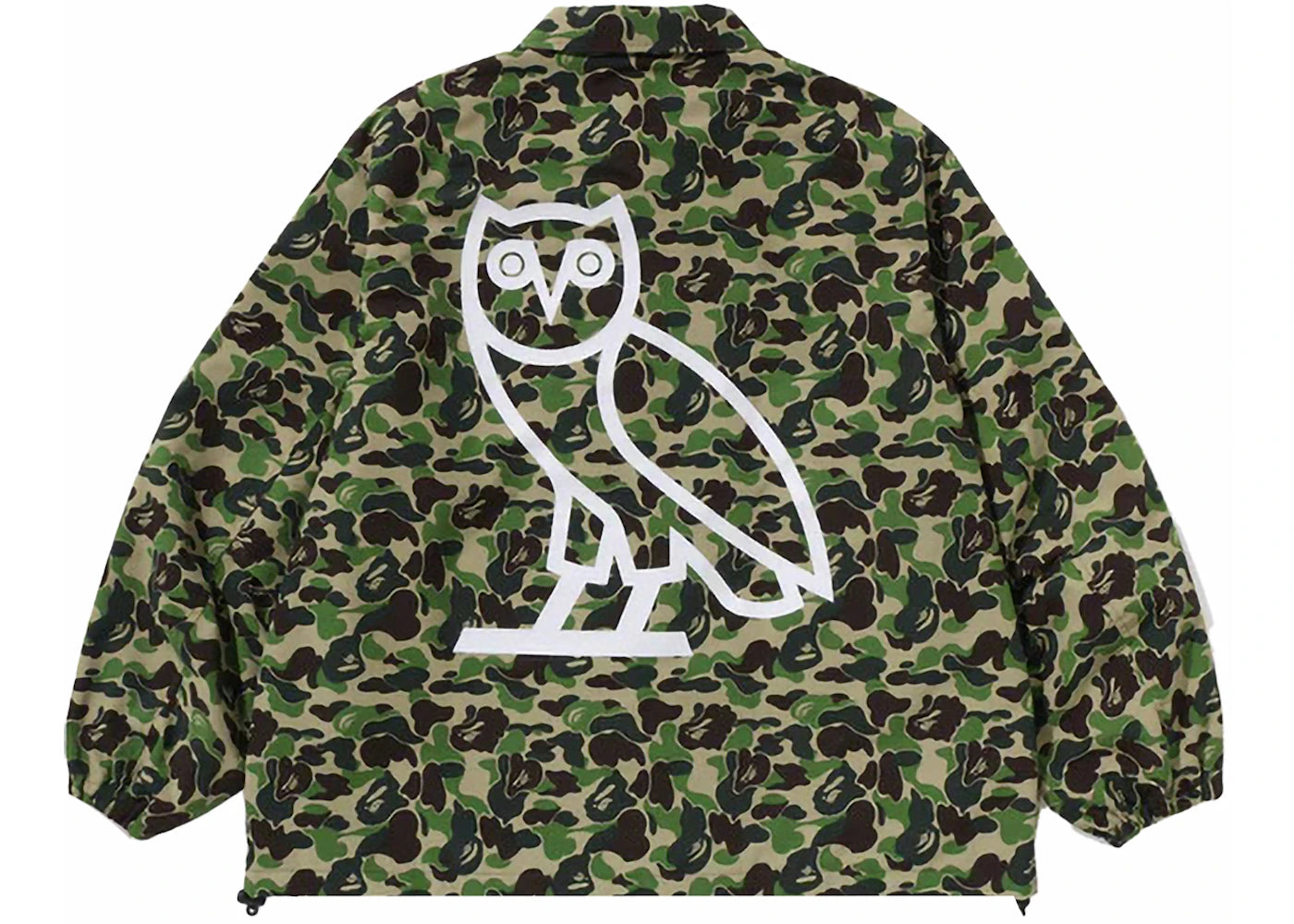 BAPE x OVO ABC Camo Coach Jacket Green