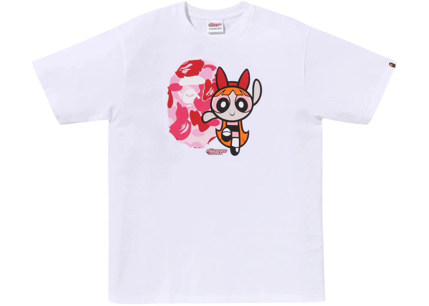 BAPE x Power Puff Girls Ape Head Blossom Tee White