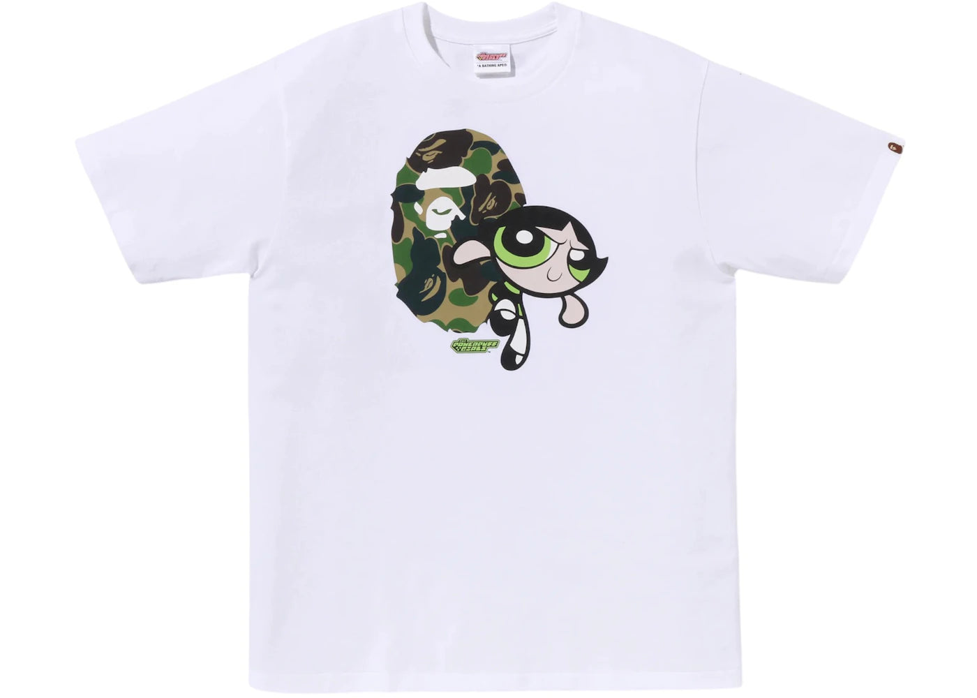 BAPE x Power Puff Girls Ape Head Buttercup Tee White