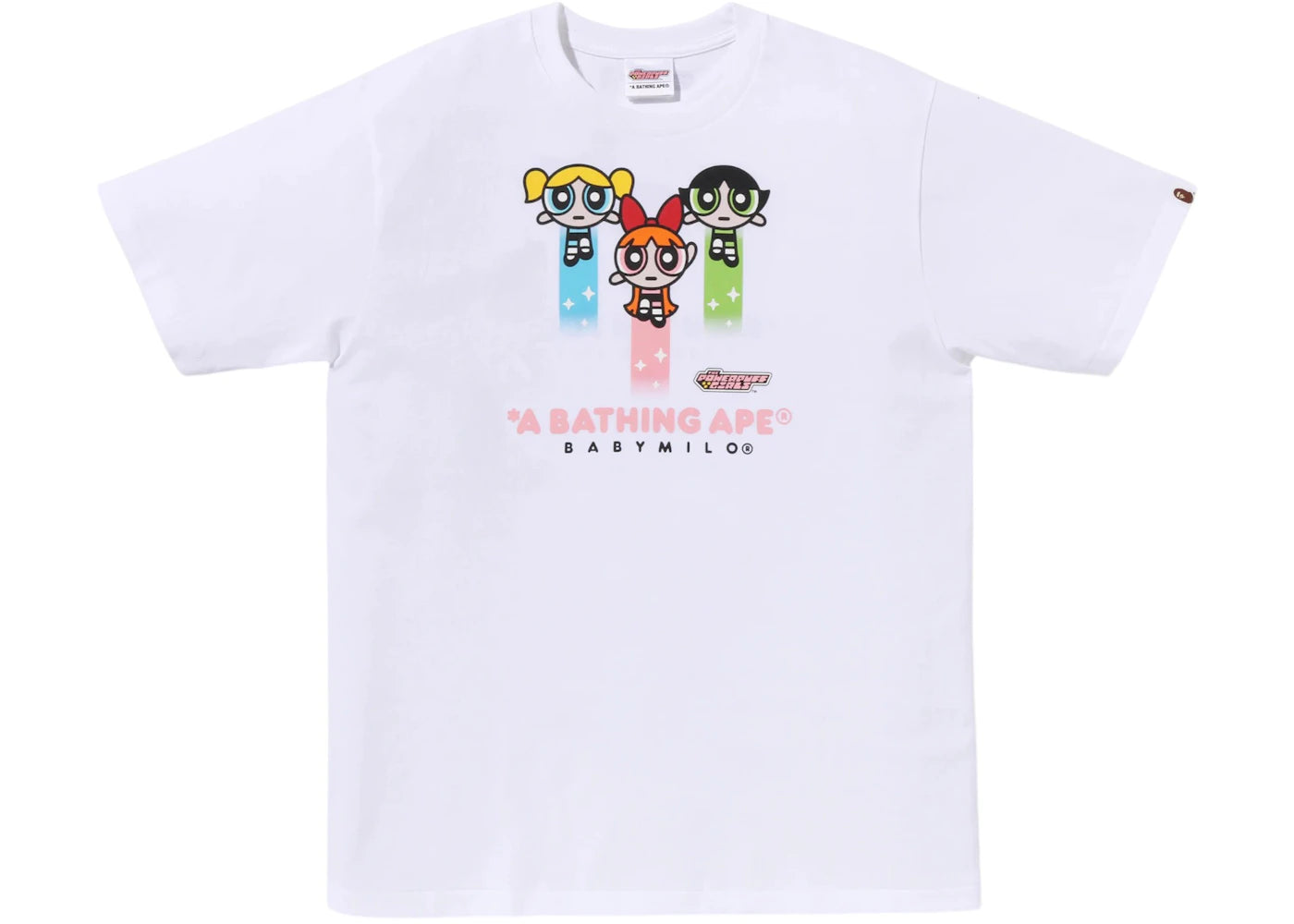 BAPE x Power Puff Girls Baby Milo Tee White