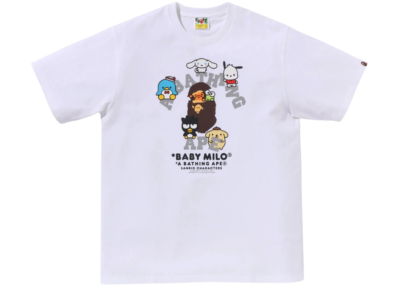 BAPE x Sanrio Characters Baby Milo Tee White