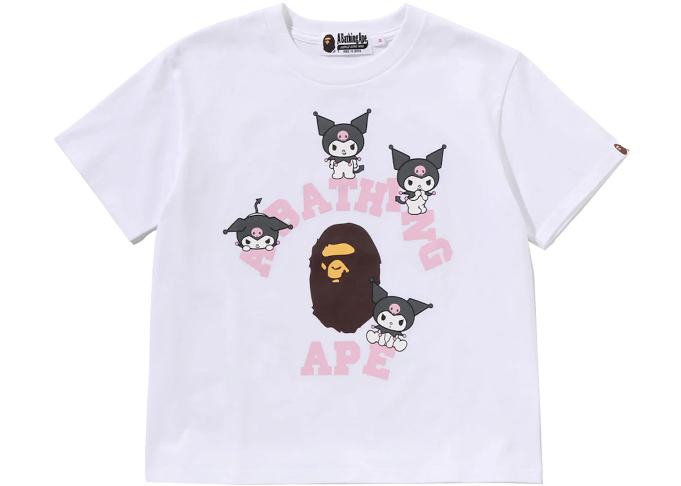 BAPE x Sanrio Characters Kuromi College Mini Tee (Ladies) White
