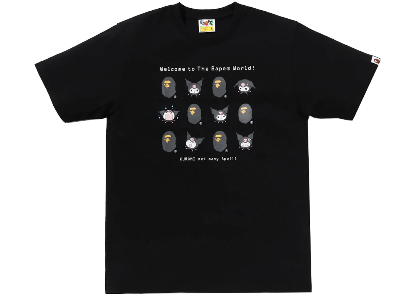 BAPE x Sanrio Characters Kuromi Welcome To The Bape World! Tee (Ladies) Black