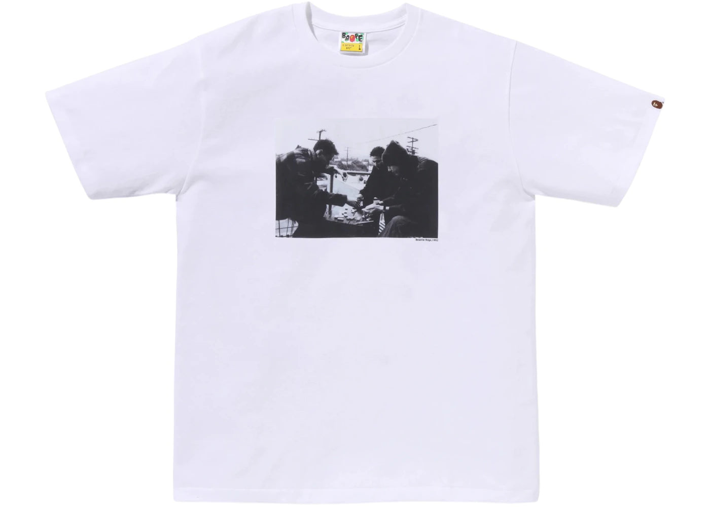 BAPE x Shawn Mortensen Beastie Boys Pass The Mic Photo Tee White