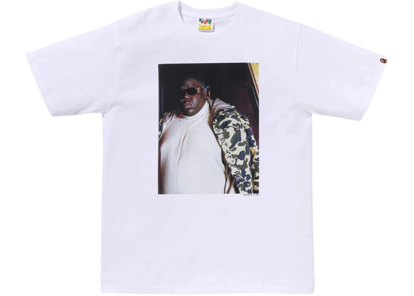 BAPE x Shawn Mortensen Biggie Final Filming Photo Tee White