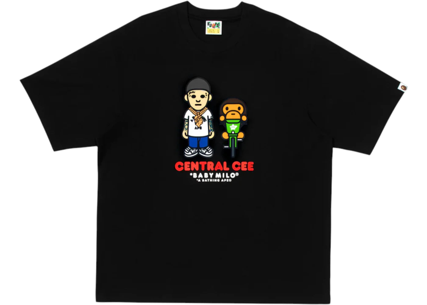 BAPE x Spotify x Central Cee Bax Milo Relaxed Fit Tee Black