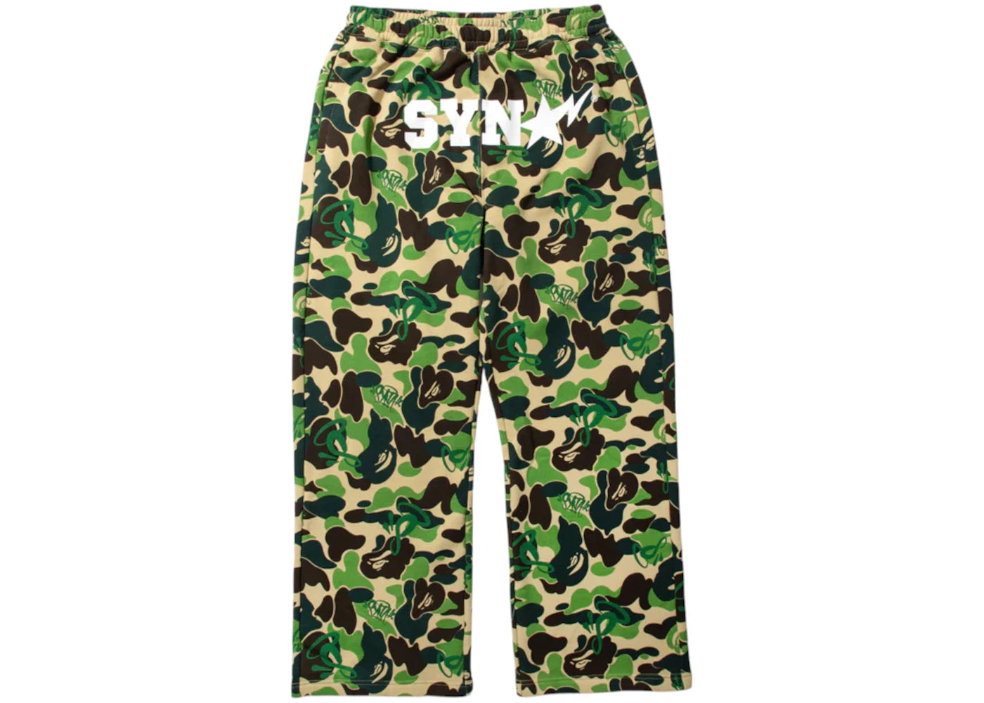 BAPE x Spotify x Central Cee Camo Relaxed Fit Sweatpants Green