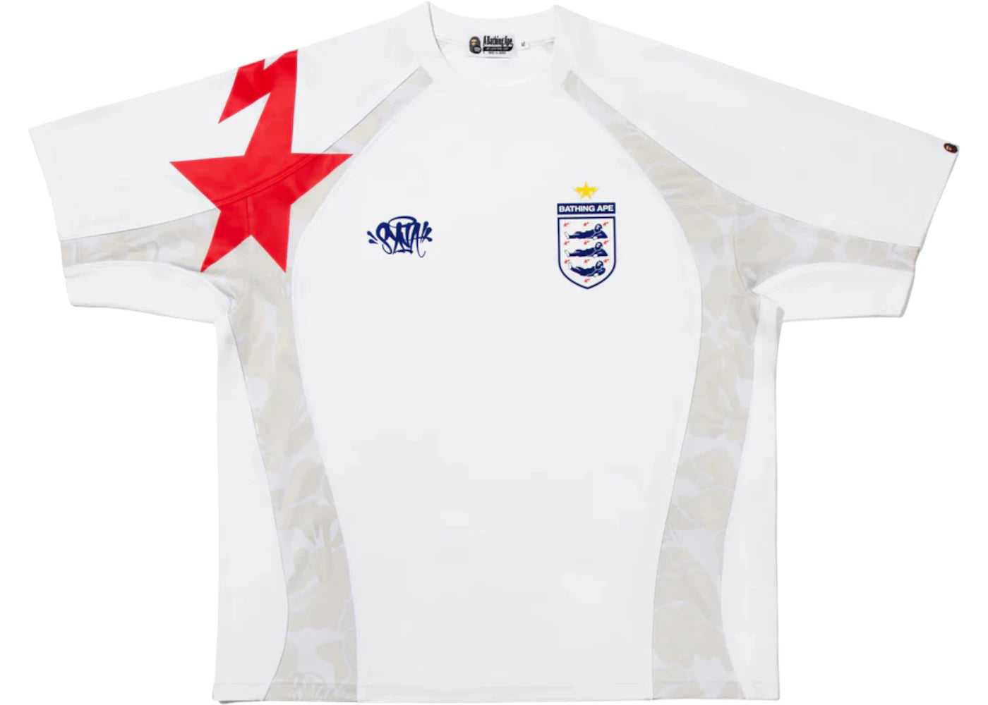 BAPE x Spotify x Central Cee Football Jersey White