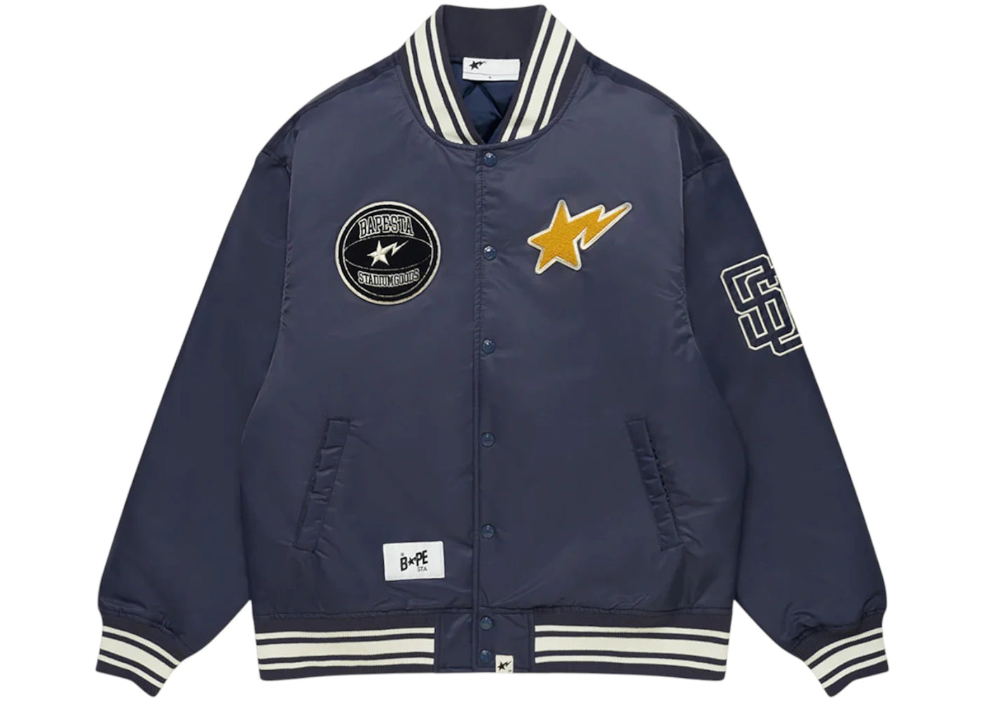 BAPE x Stadium Goods Varsity Jacket Navy