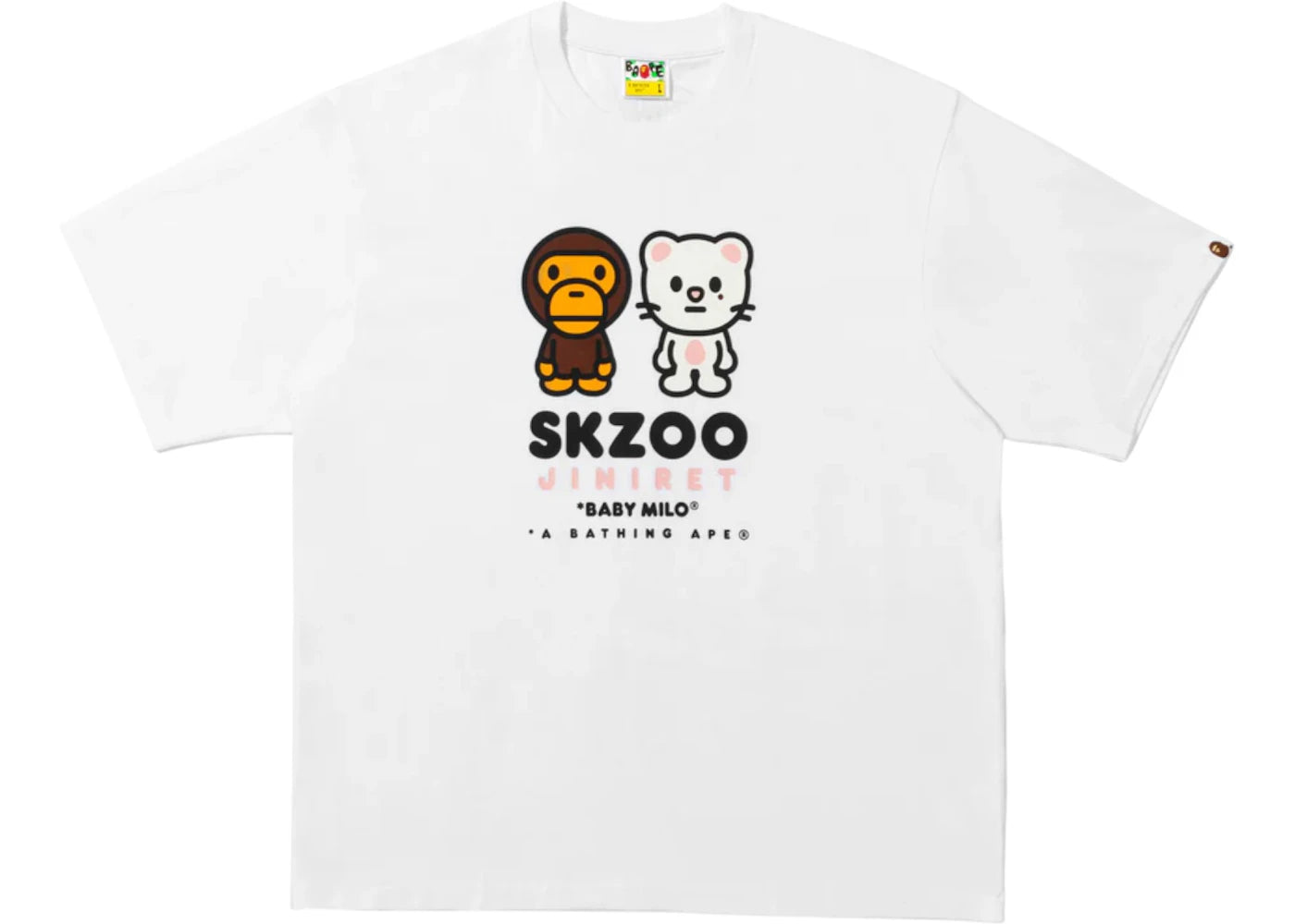 BAPE x Stray Kids Jiniret Baby Milo Tee (FW25) White