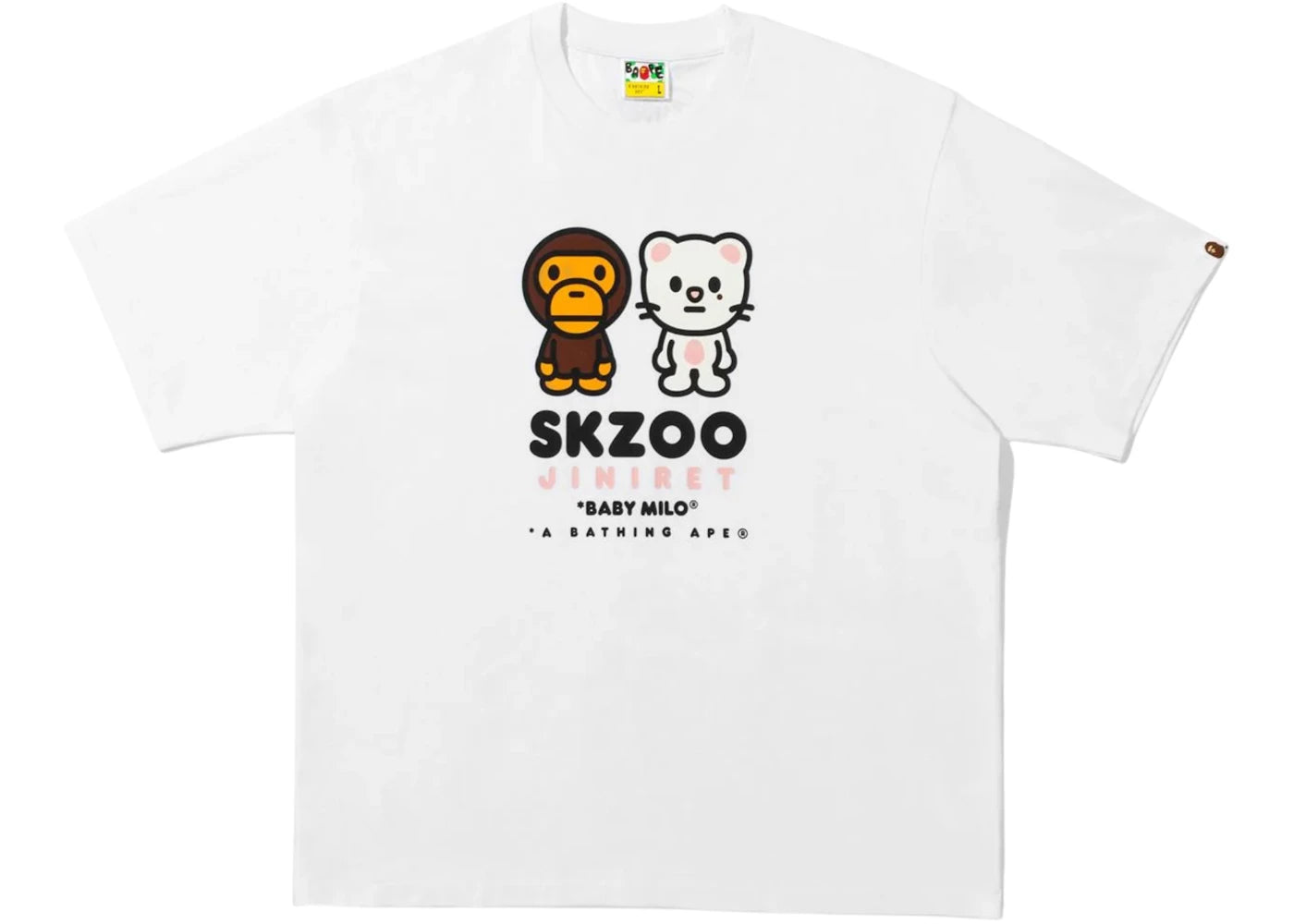 BAPE x Stray Kids Jiniret Baby Milo Tee White