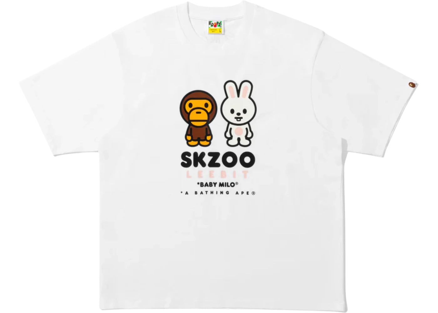 BAPE x Stray Kids Leebit Baby Milo Tee White