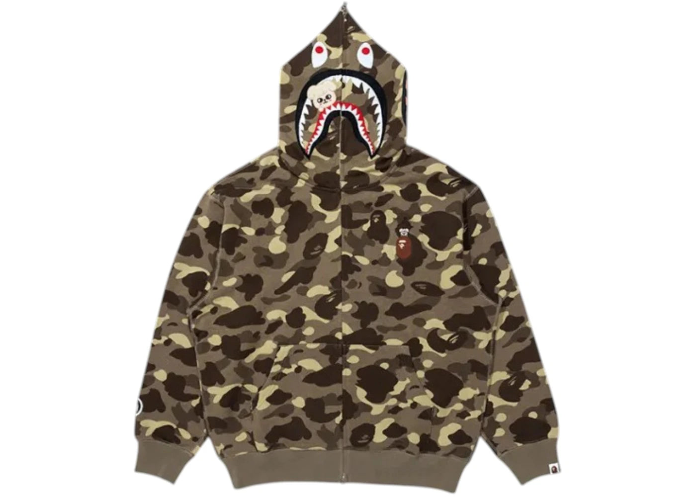 BAPE x Stray Kids Seungmin Shark Full Zip Hoodie Brown