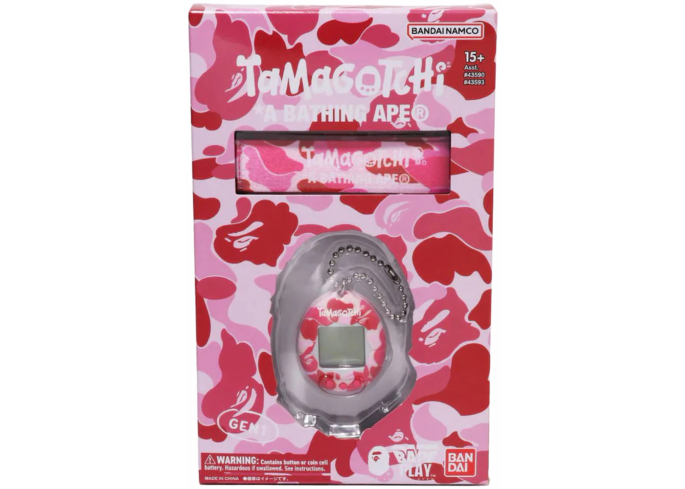BAPE x Tamagotchi ABC Camo Original Tamagotchi Pink