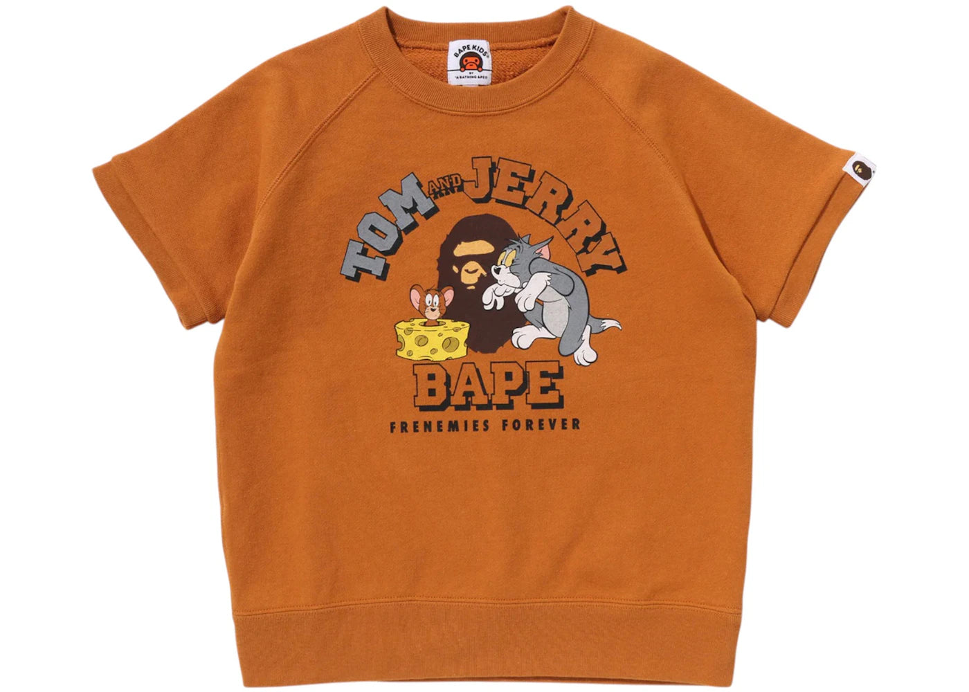 BAPE x Tom And Jerry Kids 85th Relaxed Fit Sweat Tee Yellow