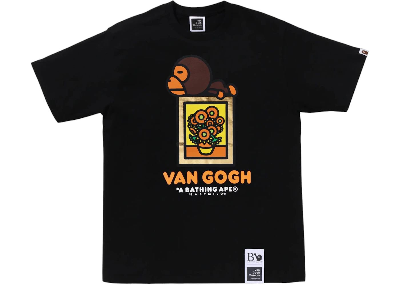 BAPE x Van Gogh Museum Kids Baby Milo Tee Black