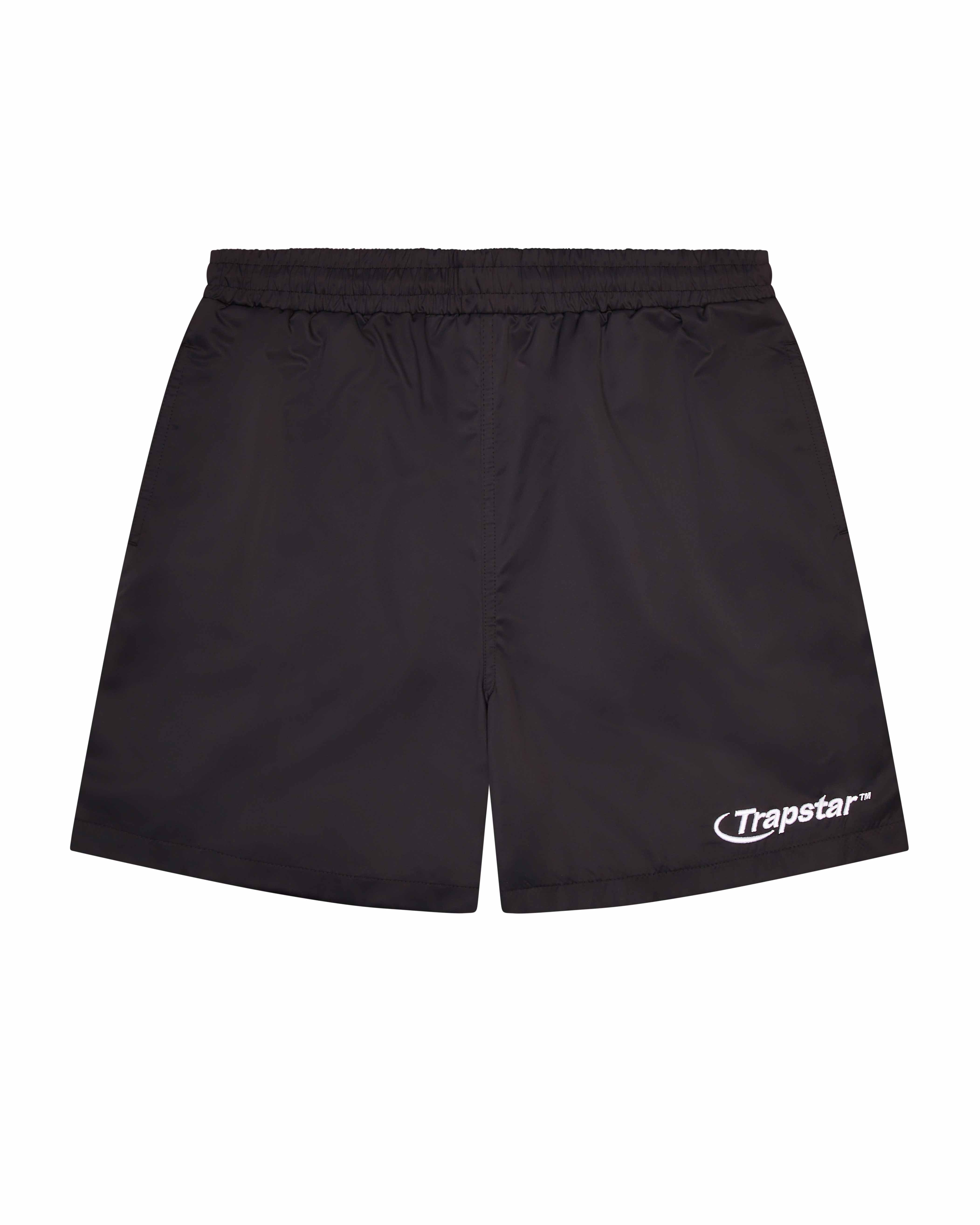 Trapstar Hyperdrive Shell Shorts - Black/White