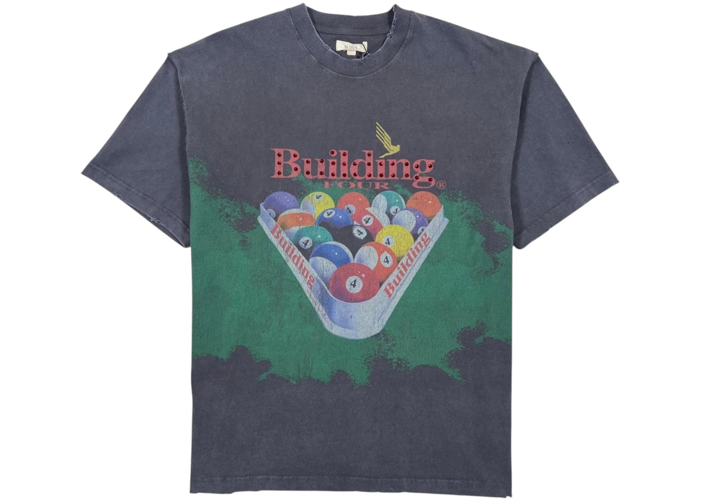 BLDG4 Billiard SS Knit Tee Charcoal Art